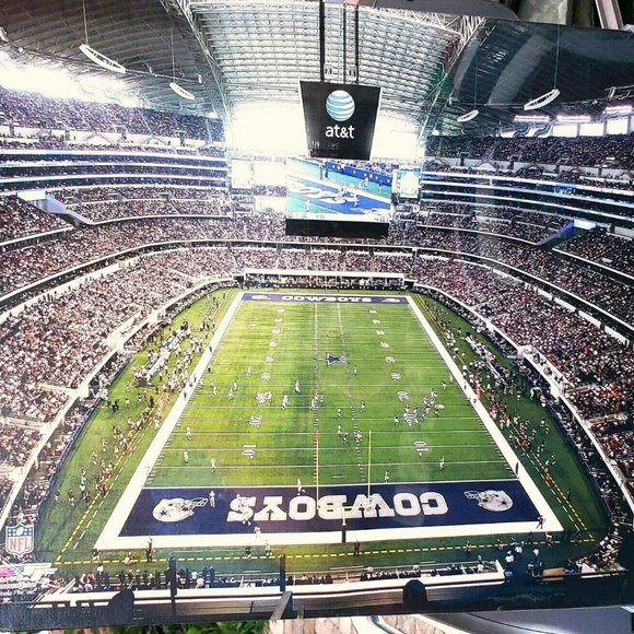 DALLAS COWBOYS CANVAS AT&T STADIUM ARTWORK WALL - Picture 1 of 3